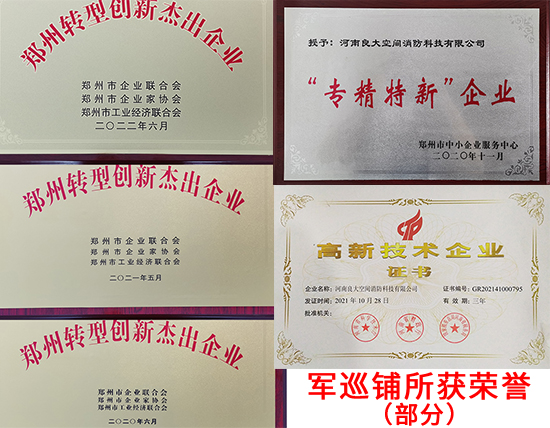 军巡铺所获荣誉 军巡铺所获荣誉